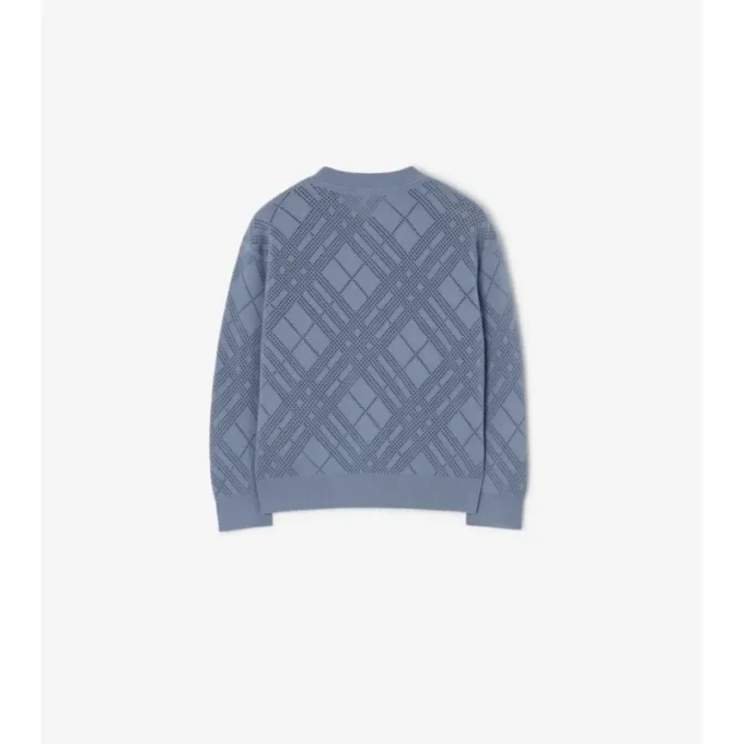 Pointelle Knit Cotton Cardigan