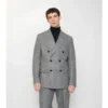 Puppytooth Check Wool Tailored Jacket