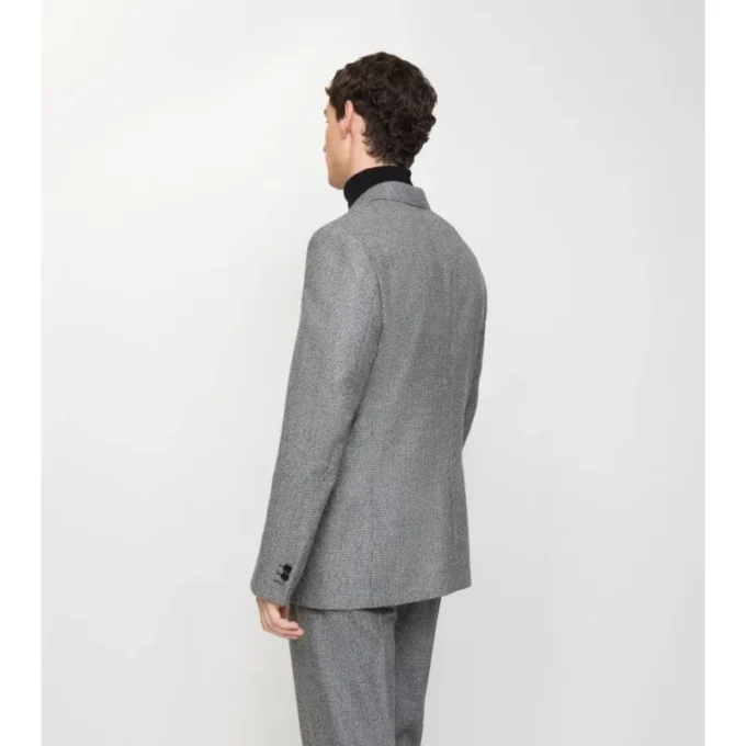Puppytooth Check Wool Tailored Jacket