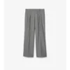 Puppytooth Check Wool Tailored Trousers