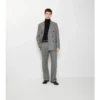 Puppytooth Check Wool Tailored Trousers