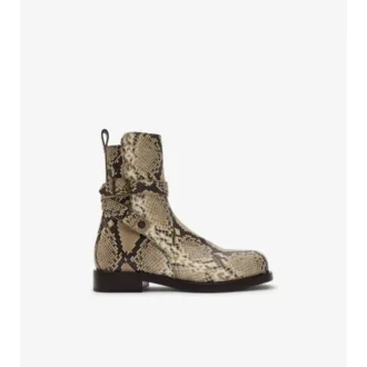Python-Print Leather Ledger Boots 