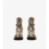 Python-Print Leather Ledger Boots 