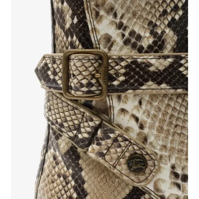 Python-Print Leather Ledger Boots 