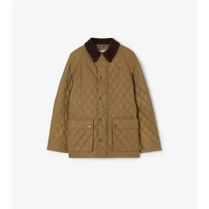 Quilted Coated Cotton Barn Jacket