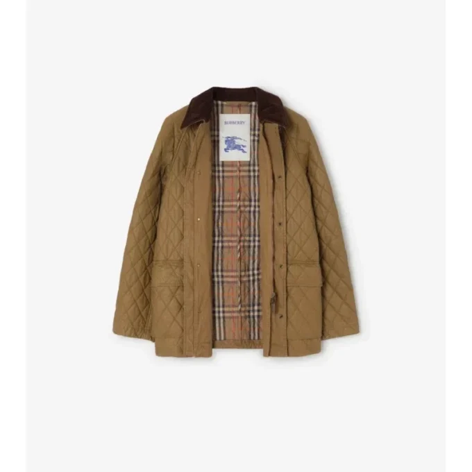 Quilted Coated Cotton Barn Jacket