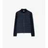 Quilted Nylon and Wool Jacket
