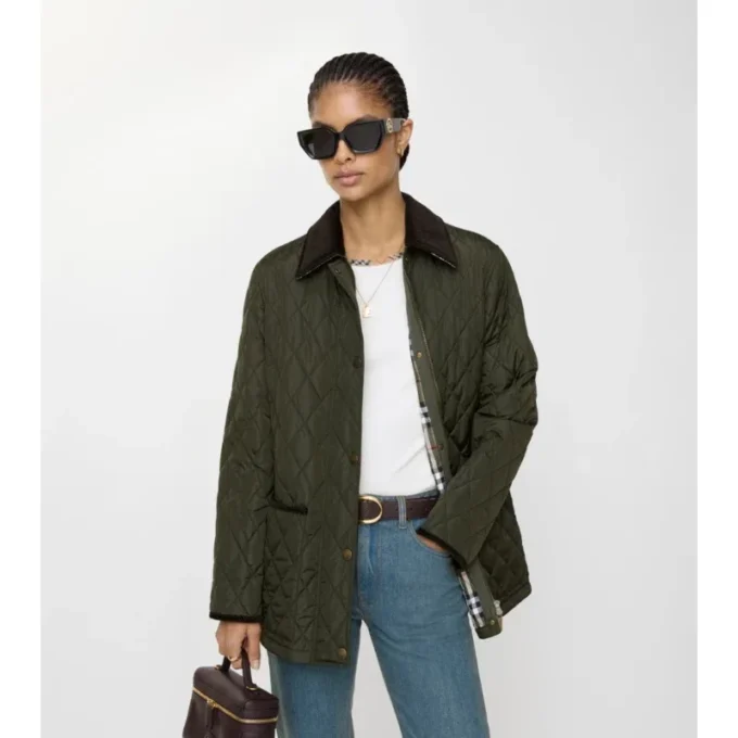 Quilted Nylon Barn Jacket
