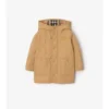 Quilted Nylon Hooded Coat