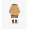Quilted Nylon Hooded Coat