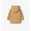 Quilted Nylon Hooded Coat