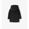 Quilted Nylon Hooded Coat