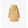 Quilted Nylon Hooded Coat
