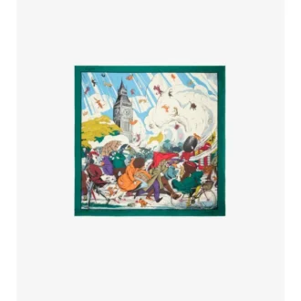 Raining Cats and Dogs  Silk Scarf