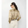 Regular Fit Belt Check Viscose Shirt