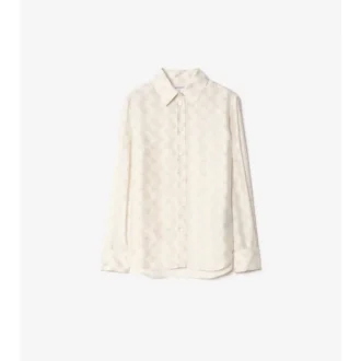 Regular Fit Ekd Checkerboard Silk Shirt