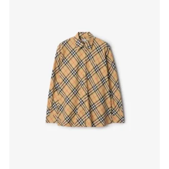 Relaxed Fit Check Cotton Flannel Shirt