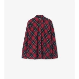 Relaxed Fit Check Cotton Flannel Shirt