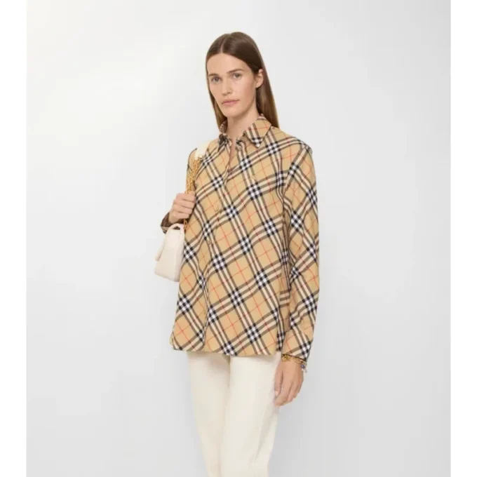 Relaxed Fit Check Cotton Flannel Shirt
