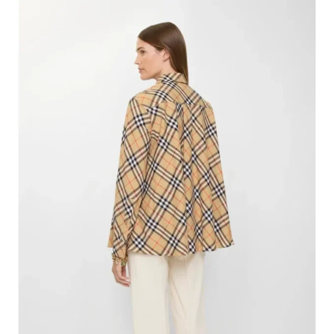 Relaxed Fit Check Cotton Flannel Shirt