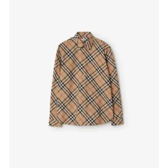 Relaxed Fit Check Cotton Poplin Shirt