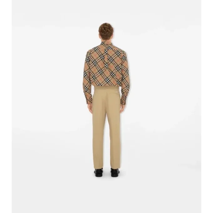Relaxed Fit Check Cotton Poplin Shirt