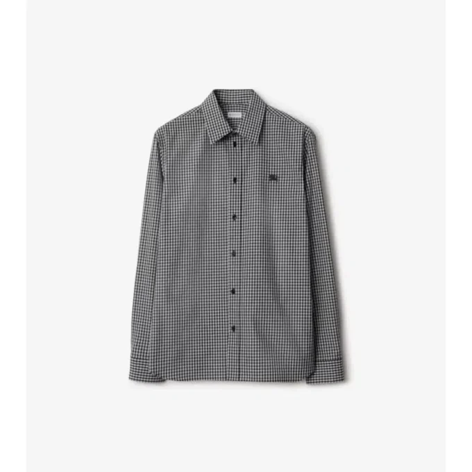 Relaxed Fit Check Cotton Shirt