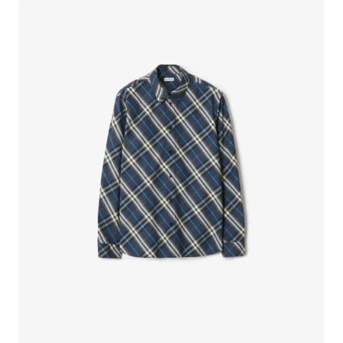 Relaxed Fit Check Cotton Shirt