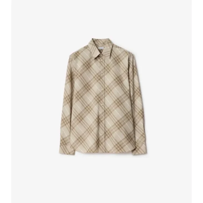 Relaxed Fit Check Cotton Shirt