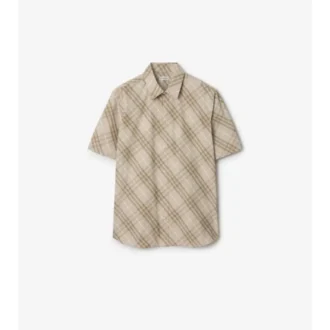 Relaxed Fit Check Cotton Shirt