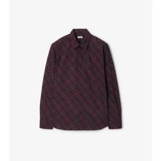 Relaxed Fit Check Cotton Shirt