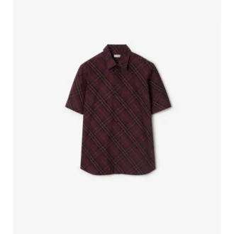 Relaxed Fit Check Cotton Shirt