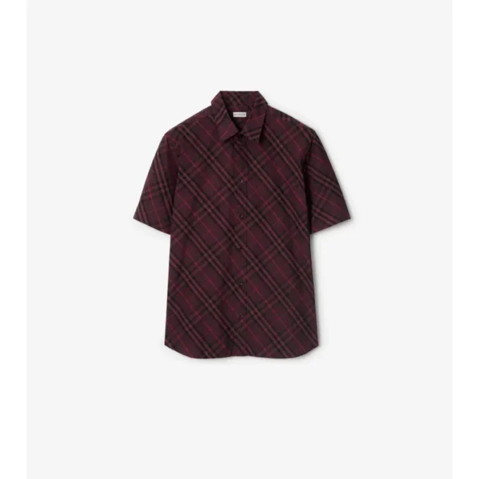 Relaxed Fit Check Cotton Shirt