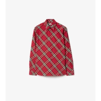 Relaxed Fit Check Cotton Shirt