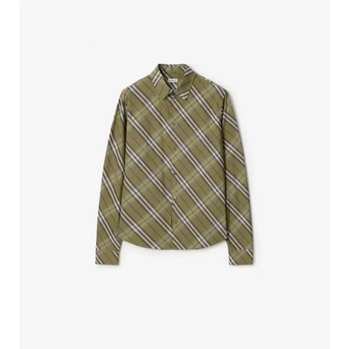 Relaxed Fit Check Cotton Shirt