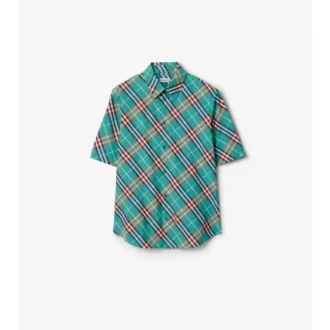 Relaxed Fit Check Cotton Shirt