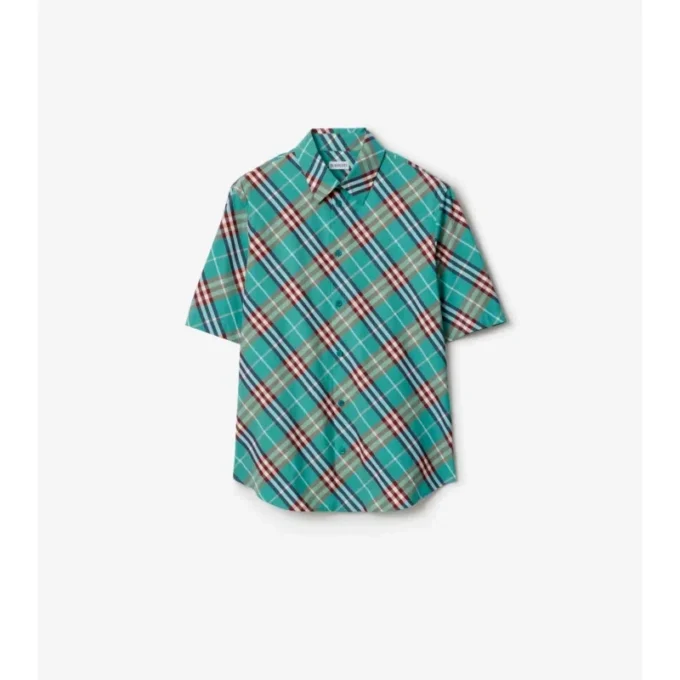 Relaxed Fit Check Cotton Shirt