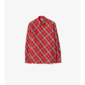 Relaxed Fit Check Cotton Shirt