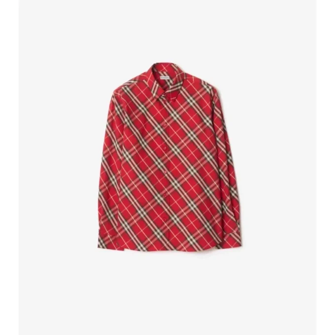 Relaxed Fit Check Cotton Shirt