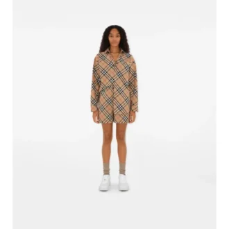 Relaxed Fit Check Cotton Shirt