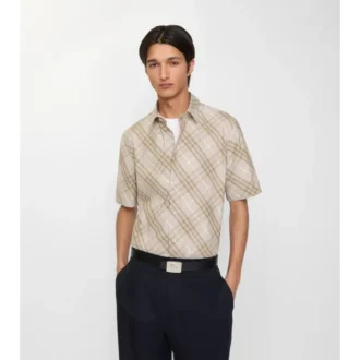 Relaxed Fit Check Cotton Shirt