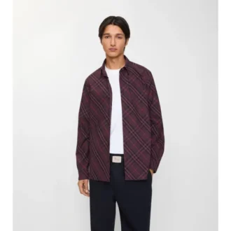 Relaxed Fit Check Cotton Shirt
