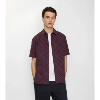 Relaxed Fit Check Cotton Shirt