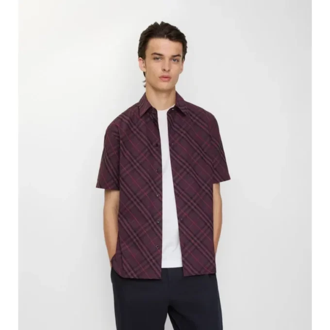 Relaxed Fit Check Cotton Shirt