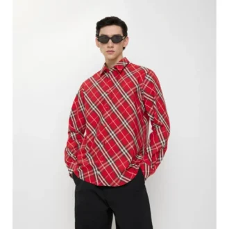 Relaxed Fit Check Cotton Shirt