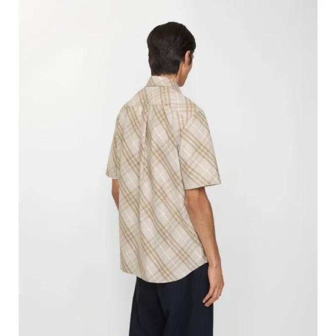 Relaxed Fit Check Cotton Shirt