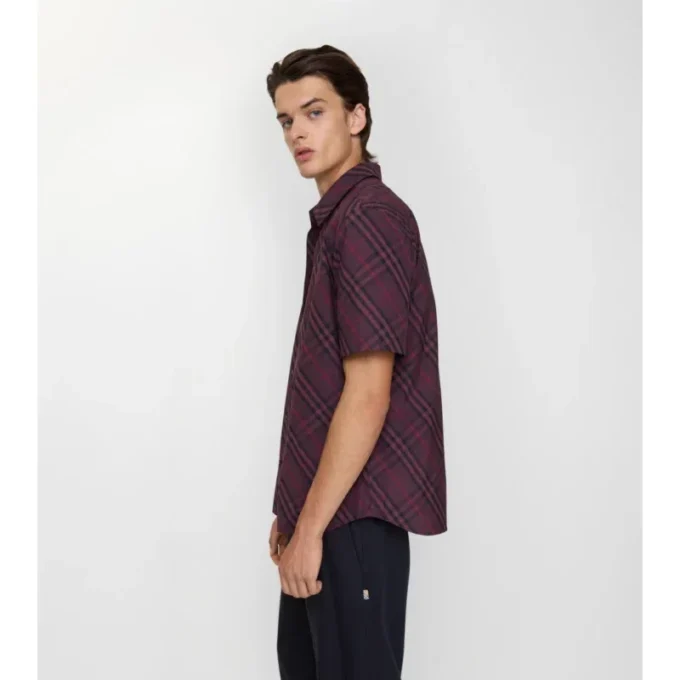 Relaxed Fit Check Cotton Shirt