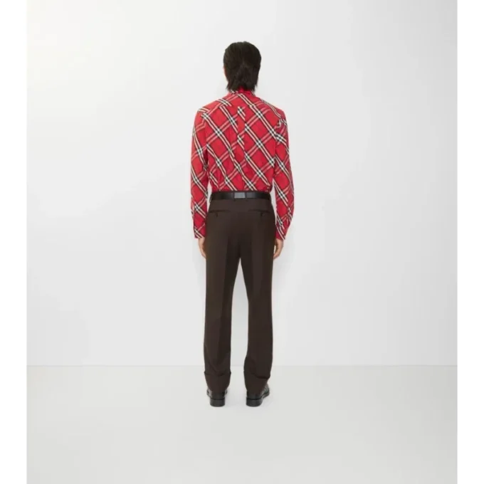 Relaxed Fit Check Cotton Shirt