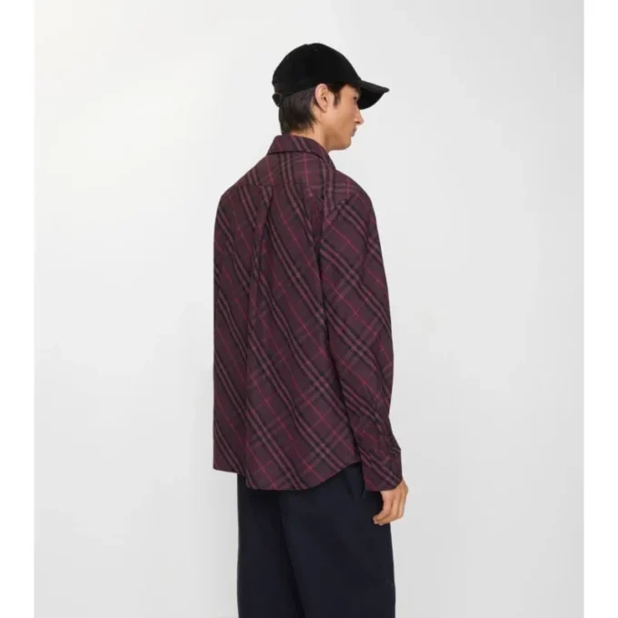 Relaxed Fit Check Cotton Shirt