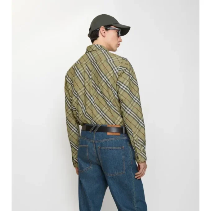 Relaxed Fit Check Cotton Shirt